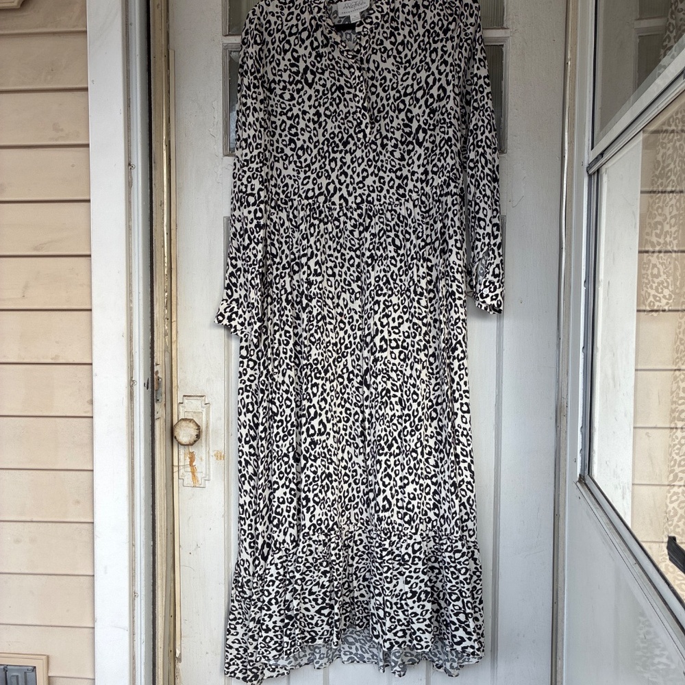Mare Mare x Anthropologie Lynda Leopard Print Maxi Dress Bohemian - Picture 5 of 5